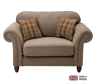 Heart of House - Windsor Cuddle - Fabric Chair - Mink/Heather